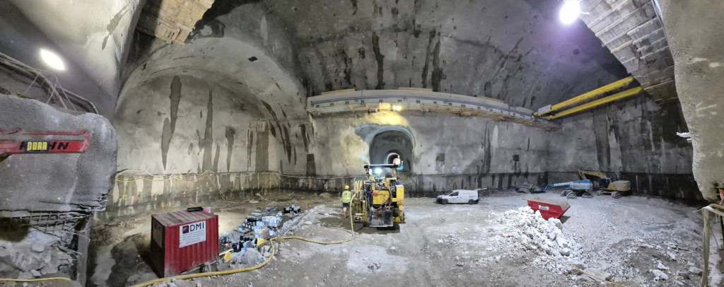 unterirdische Baustelle Pumpspeicherwerk in Ebensee, Traunsee