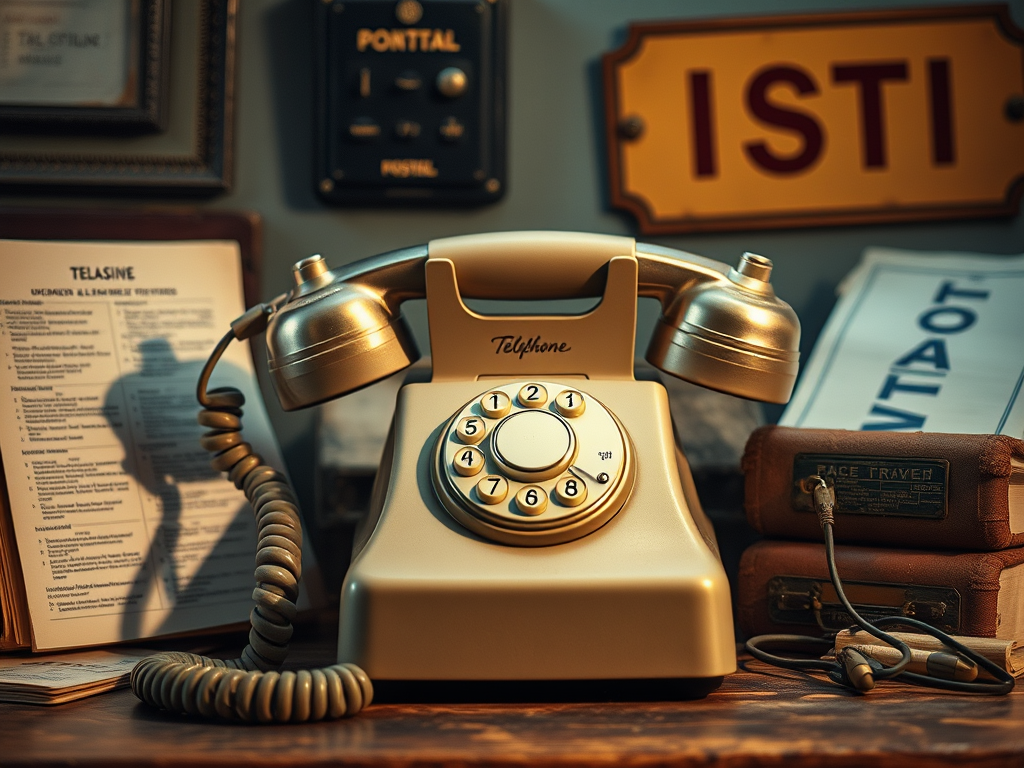 Telefon mit Wählscheibe