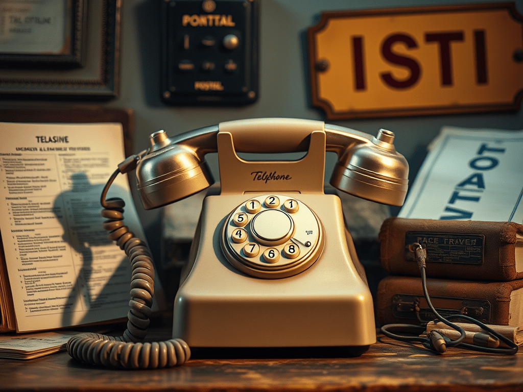 Telefon mit Wählscheibe